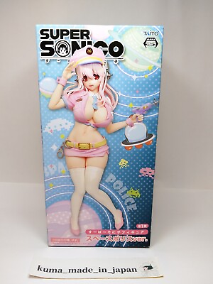 #ad Anime Super sonico figure Space Police Pink ver. TAITO from Japan Sexy Cute $103.83
