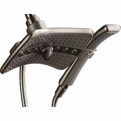 #ad quot;Bright Showersquot; Multi Function Rain Brushed Nickel Shower Head PSS3919 02 $26.99