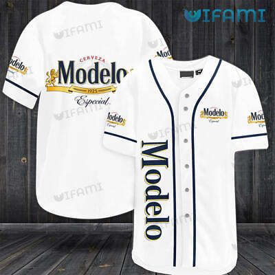 #ad Custom Name Modelo White Especial Beer Lovers Gift Jersey Shirt Size S 5XL $31.90