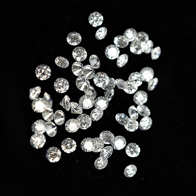 #ad 30 diamonds. 30 genuine full cut round diamonds. approx.2.0 mm each 1.00 ct t.w. $628.67