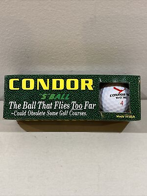 #ad Condor “S” Ball Set of 3 New in Sleeve Golf Ball Vintage NEW NOS $10.66