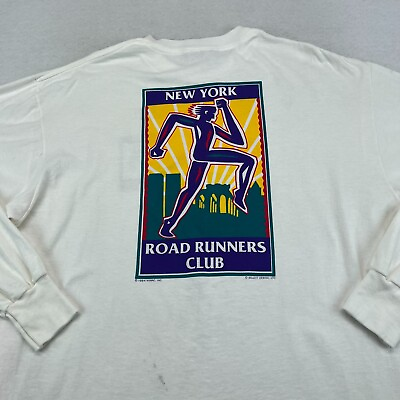 #ad Vintage New York Road Runners Club Shirt 1994 T Shirt Large Men#x27;s Made In USA $23.99