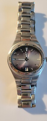 #ad Vintage fossil blue mens watch Am3701 100 meters. Stainless steel $39.99