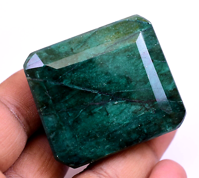#ad 416.0 Ct Natural Huge Green Emerald Earth Mined Certified Museum Use Gemstone $21.24