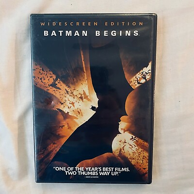 #ad Factory Sealed Batman Begins DVD 2005 Widescreen Movie Edition UNOPENED BOX $5.99