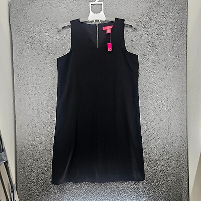 #ad NEW Catherine Dress Size 8 V Neck Sleeveless Zip Back Simple Work Black 8 $19.99