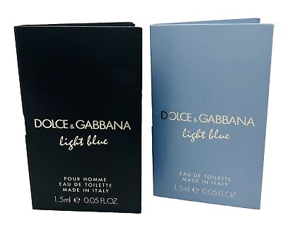 #ad #ad Dolce amp; Gabbana Light Blue EDT His amp; Hers Set Italy Mini 1.5 ml Each Mens Women $5.99