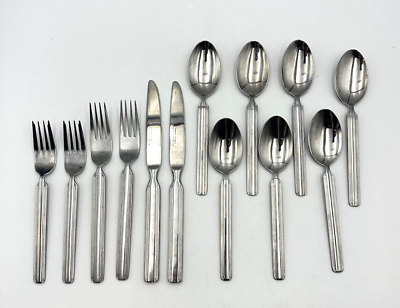 #ad Reed amp; Barton Flatware Select Stainless Cutlery Unknown Pattern Misc 13 Pc Lot $28.80