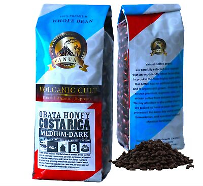 #ad #ad MEDIUM DARK ROAST Whole Bean Coffee Specialty Volcanic Organic Supreme Finest Ar $17.59
