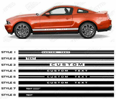 #ad Ford Mustang Side Rocker Panel Stripes Decals 2005 2006 2007 2008 2009 Pro Motor $33.60