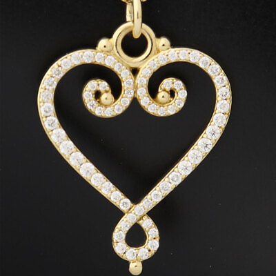 #ad Tiffany Venice Goldoni Necklace K18 Yg Diamond 8535 $1857.96