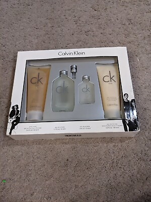#ad CALVIN KLEIN CK One 5 Pc Gift Set Spray Splash Body Wash Skin Moisturizer NIB $56.99