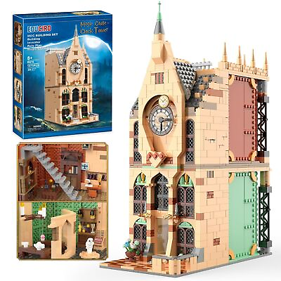 #ad EDUCIRO Clock Tower Toy Building Set Harry Theme Castle Building Toys 1071 ... $92.19