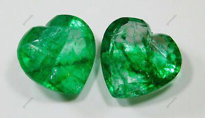 #ad Natural Emerald Certified Gemstones 20 Ct Loose Green Heart Shape $14.03