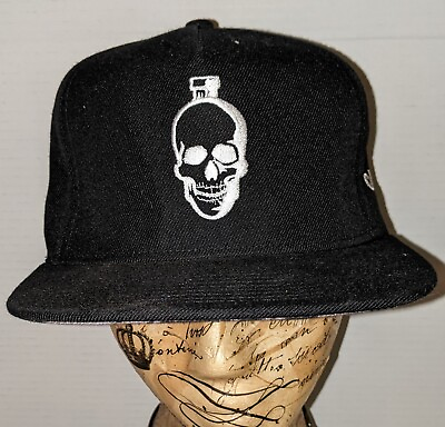 Crystal Head Vodka Baseball Cap Snapback Hat Black With Skulls Under Brim $14.95