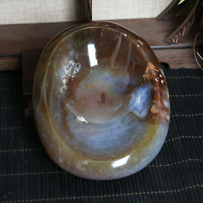 #ad A9417 671g Natural Ocean jasper Crystal Gemstone Ashtray Polished sea stone $32.00