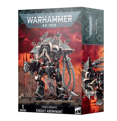 #ad Games Workshop Warhammer 40K: Knight Abominant Mini Figure $149.50