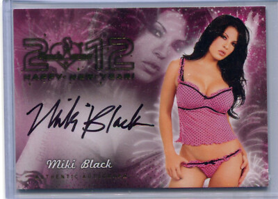 #ad MIKI BLACK 2012 BenchWarmer Happy New Year Authentic Autograph $6.02