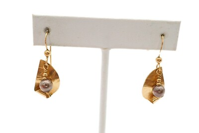 #ad Gold Filled Dangle Ball Earrings $16.99
