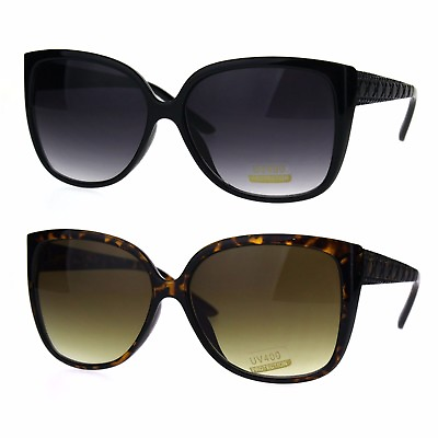 #ad Womens Oversize Squared Rectangular Butterfly Designer Sunglasses $7.95
