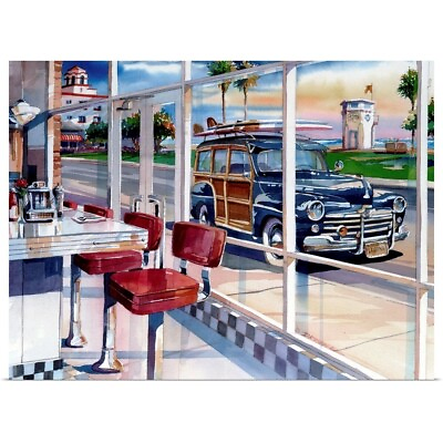 #ad The Diner Poster Art Print Car Home Decor $54.99