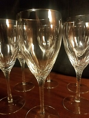 #ad Lenox Crystal Encore Platinum Water Goblets Set of 6 $66.00