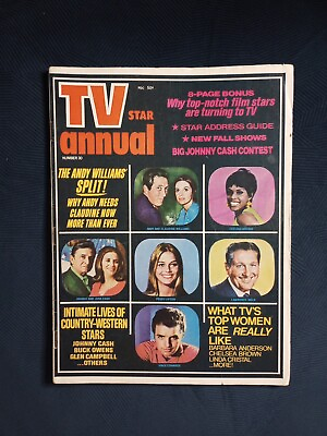 #ad TV STAR ANNUAL #30 1970 Johnny Cash Elvis Presley Lucille Ball $10.00
