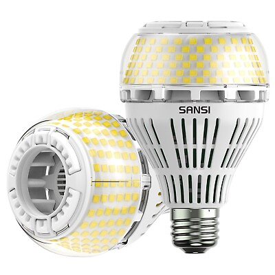 #ad SANSI 2 Pack LED Light Bulb 27W 250W Equivalent 5000K Daylight E27 Home Lamp A21 $30.08