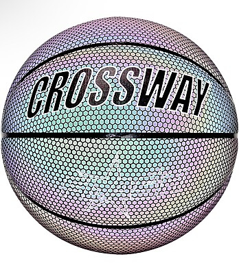 #ad Holographic Basketball Glowing Reflective 29.5” Luminous Ball Free Shipping $22.49