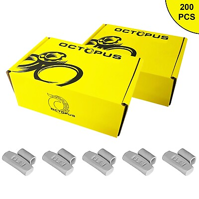 #ad 200 Pcs of OCTOPUS FE Clip On Wheel Weight Balance AW STYLE 0.50 oz $50.99