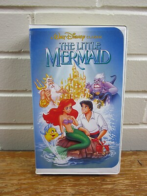 #ad Walt Disney#x27;s The Little Mermaid 1990 VHS Black Diamond Classic Banned Cover $14.98