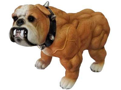 #ad Extreme Bulldog Muscle Bodybuilding Dog Statue Collectible Figurine W Gift Box $35.99