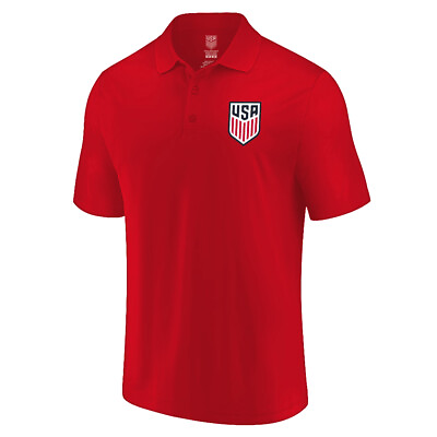#ad U.S. Soccer USMNT Soccer Official Adult Soccer Poly Soccer Jersey Polo Shirts $34.99
