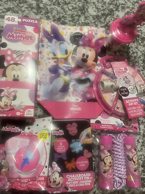 Minnie Mouse Baby Girls Gift Basket FILLER for Birthday or Other Celebrations $33.00