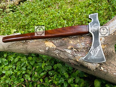 #ad Hatchet Throwing Axe Viking Camping Long Handle Axe Hand Forged Axe Gift Lovers $85.00