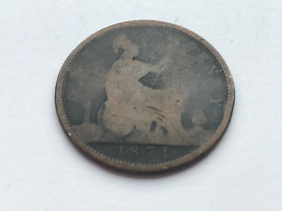#ad Simply Coins 1871 QUEEN VICTORIA PENNY $43.97