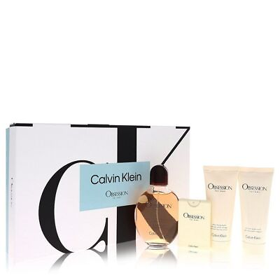 #ad #ad Obsession by Calvin Klein Gift Set 4.2 oz Eau De Toilette Spray .67 oz Min $58.98