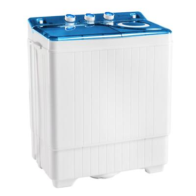 #ad #ad Semi automatic Twin Tubs 420W Washing Machine 26lbs Drain Home Clothing Top Load $142.99