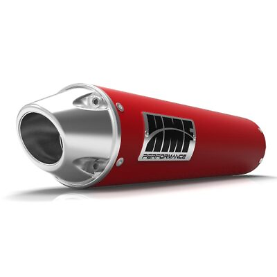 #ad HMF for Yamaha Warrior 350 1987 2004 Red Pol Slip On Exhaust 041373606686 $409.95