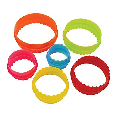 #ad Round Set of 6 Cookie amp; Biscuit Cutter Set Assorted Sizes Colors may vary $16.31
