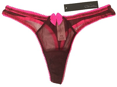 #ad Love Claudette Dessous Thong Bikini Panty Briefs Lingerie Rouge Noir Elsa Pink $9.99