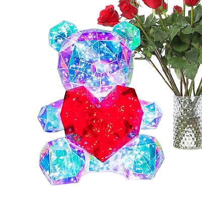 #ad Luminous Bear Gift 520 Chinese Valentine#x27;s Day Birthday Gift Ornament Living $53.51