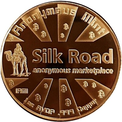 #ad 1 oz Copper Round Silk Road $2.75