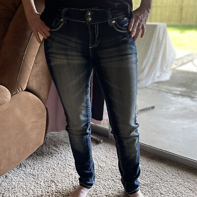#ad Wallflower Curvy Bling Skinny Jeans; Junior’s Size 3 $15.00