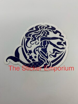 #ad Mermaid Blue Aesthetic Sticker Ocean Beach Nautical Sailing Decal $5.95