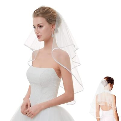 #ad Wedding Veil Veils for Brides Veils for Women Wedding Veils for Brides White ... $10.93