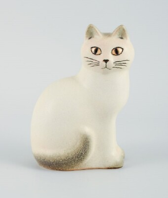 #ad Lisa Larson for K Studio Gustavsberg. Cat in glazed ceramic. Late 1900s. $250.00