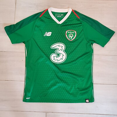 #ad New Balance Ireland 2018 19 Soccer Jersey Irish Eire Size Small Men’s $29.99