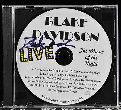#ad Blake Davidson Live: The Music of the Night CD Disc Only 2015 Signed $4.08