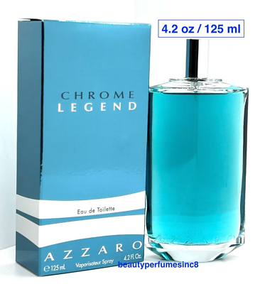 #ad Chrome Legend By Azzaro 4.2 oz 125 ml EDT Spray Perfume For Men New In Box $34.99